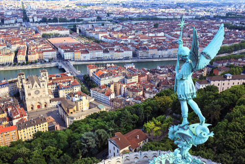 Famous,View,Of,Lyon,From,The,Top,Of,Notre,Dame